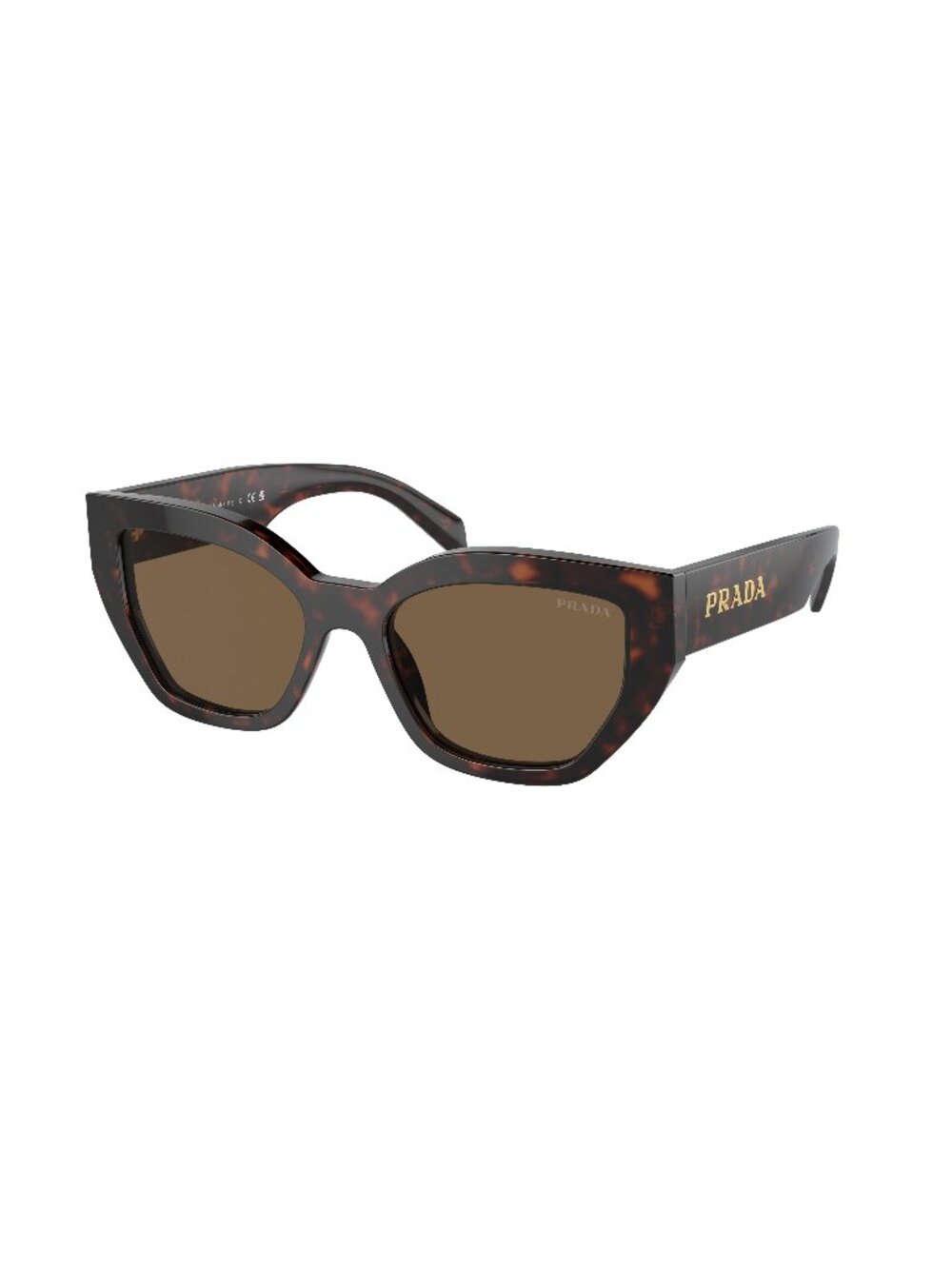 New Prada Women's Sunglasses Havana Butterfly Brown Lens Acetate Frame PR A09S
